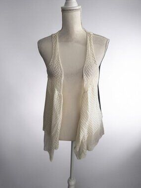BUFFALO DAVID BITTON Cream Lace Vest Size XS